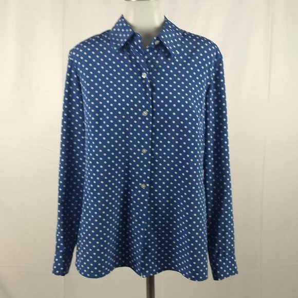 Appleseed's Tops Appleseeds Blouse Top Size 2m Polka Dot Button Up